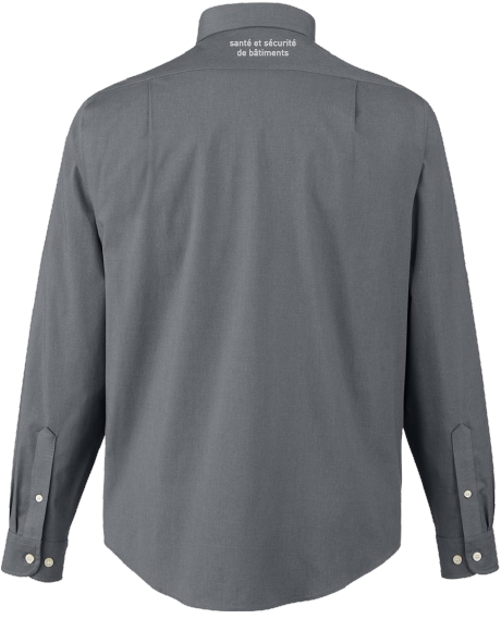 GLOBATECH - DG505 - Chemise Spencer en popeline homme - BR. 13122 (AVG) + BR. 13127 (NUQUE)