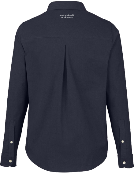 GLOBATECH - DG505 - Chemise Spencer en popeline homme - BR. 13122 (AVG) + BR. 13127 (NUQUE)