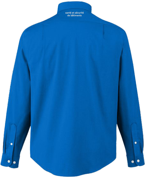 GLOBATECH - DG505 - Chemise Spencer en popeline homme - BR. 13122 (AVG) + BR. 13127 (NUQUE)