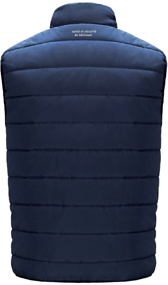 GLOBATECH ADMINISTRATION - L00975 veste matelassé sans manche homme - BR. 13122 (AVG) - BR. 13127 (NUQUE)