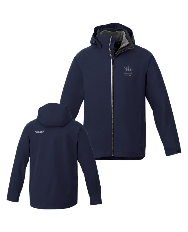 GLOBATECH ADMINISTRATION - 19307 manteau 3 en 1 homme - BR. 13122 (AVG) - BR. 13127 (OG) SUR LES 2 COUCHES