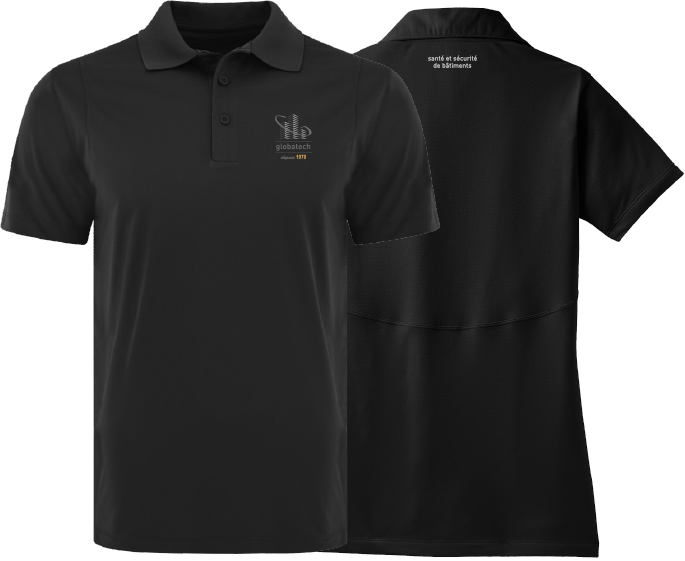 GLOBATECH ADMINISTRATION - S445 Men's Anti-Accident Polo (NAVY) - 13122 (AVG) + 13127 (NUQUE)