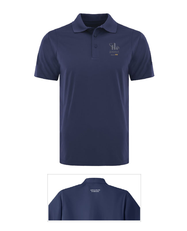 GLOBATECH ADMINISTRATION - S445 polo anti-accroc homme - BR. 13122 (AVG) - BR. 13127 (NUQUE)