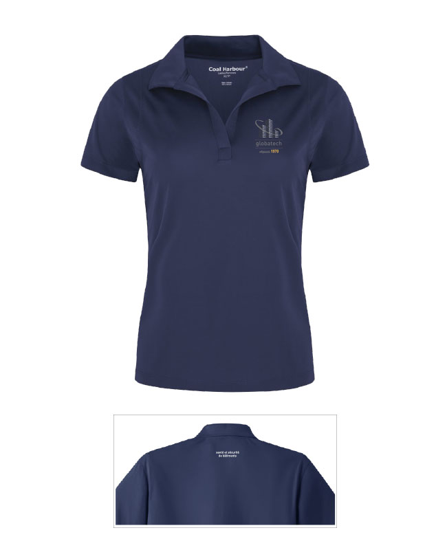 GLOBATECH ADMINISTRATION - L445 polo anti-accroc femme - BR. 13122 (AVG) - BR. 13127 (NUQUE)