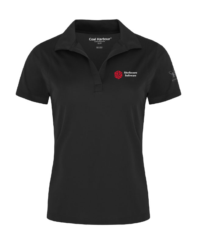 SITESECURE ADMINISTRATION - L445 Women's Anti-Accident Polo  (BLACK) - 13213 (AVG) + 13122-4 (MG)