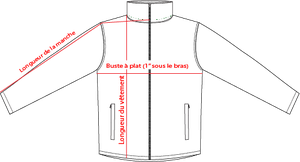 Charte de grandeur 99531(XS à 3XL)